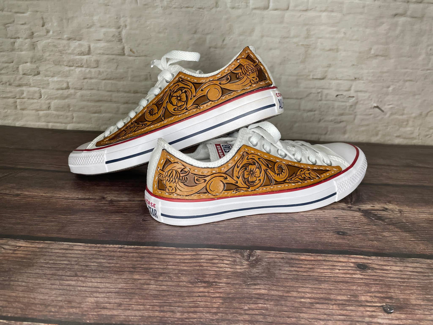 CUSTOM Tooled Low Top Converse