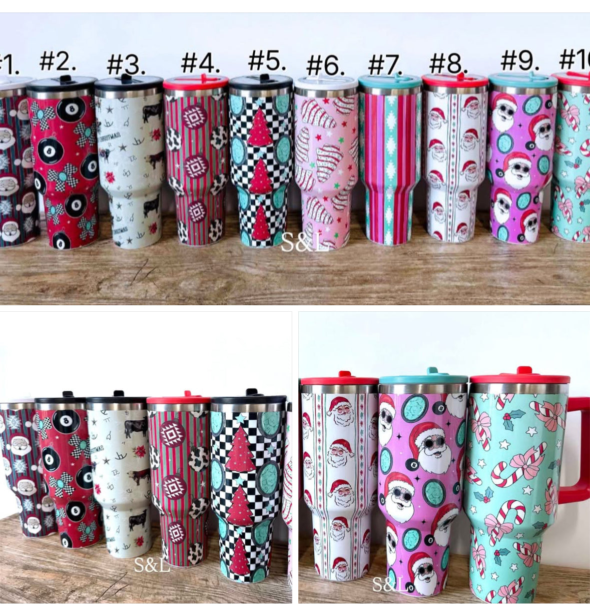 CHRISTMAS 40oz spill proof tumbler