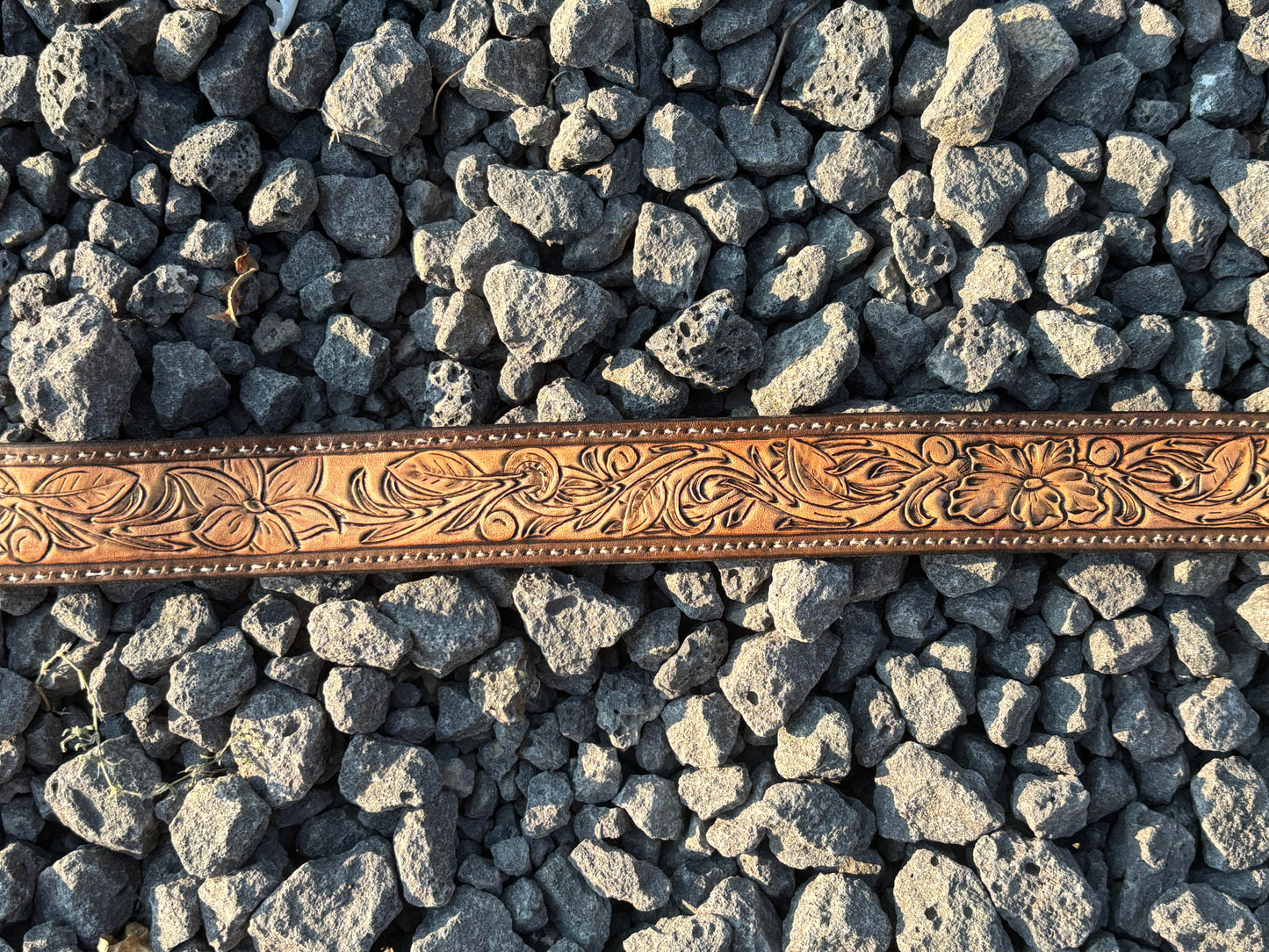 CUSTOM Tooled Leather Belt