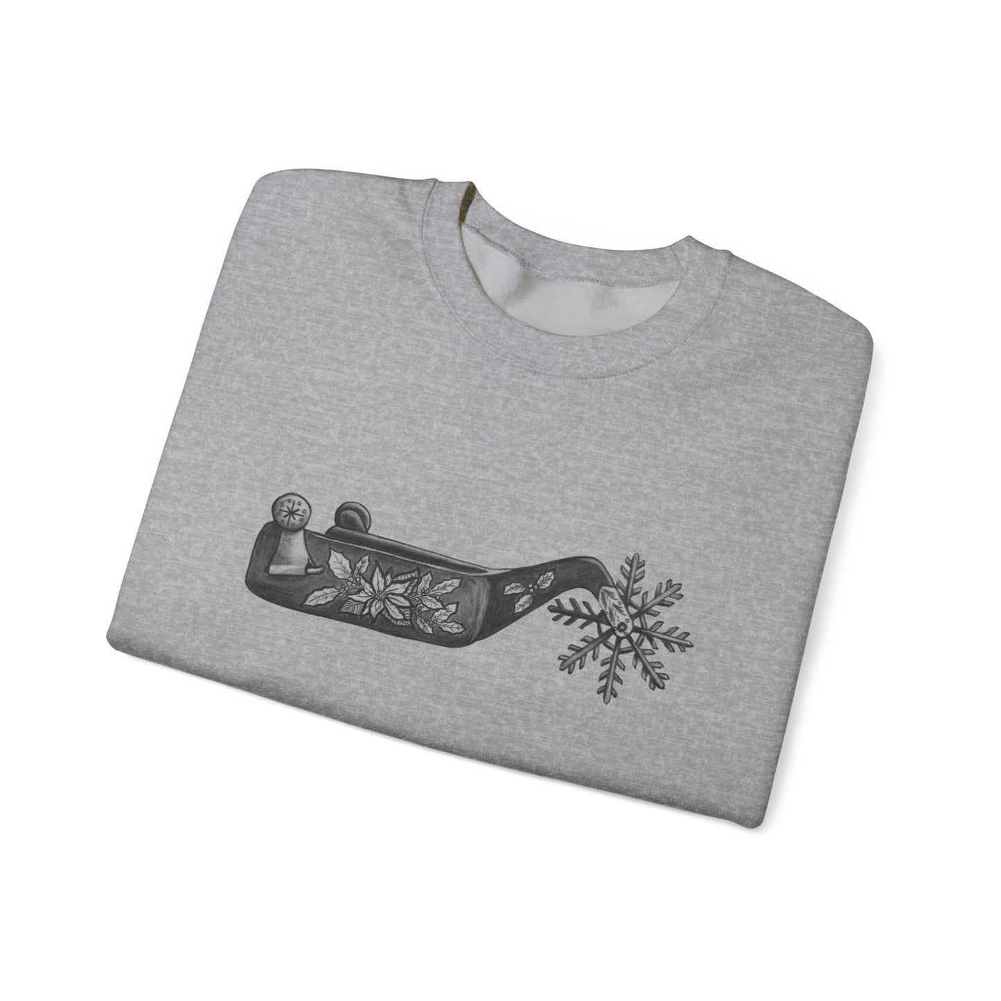 Cowboy Christmas Crewneck Sweatshirt - Cozy Design for Holiday Cheer