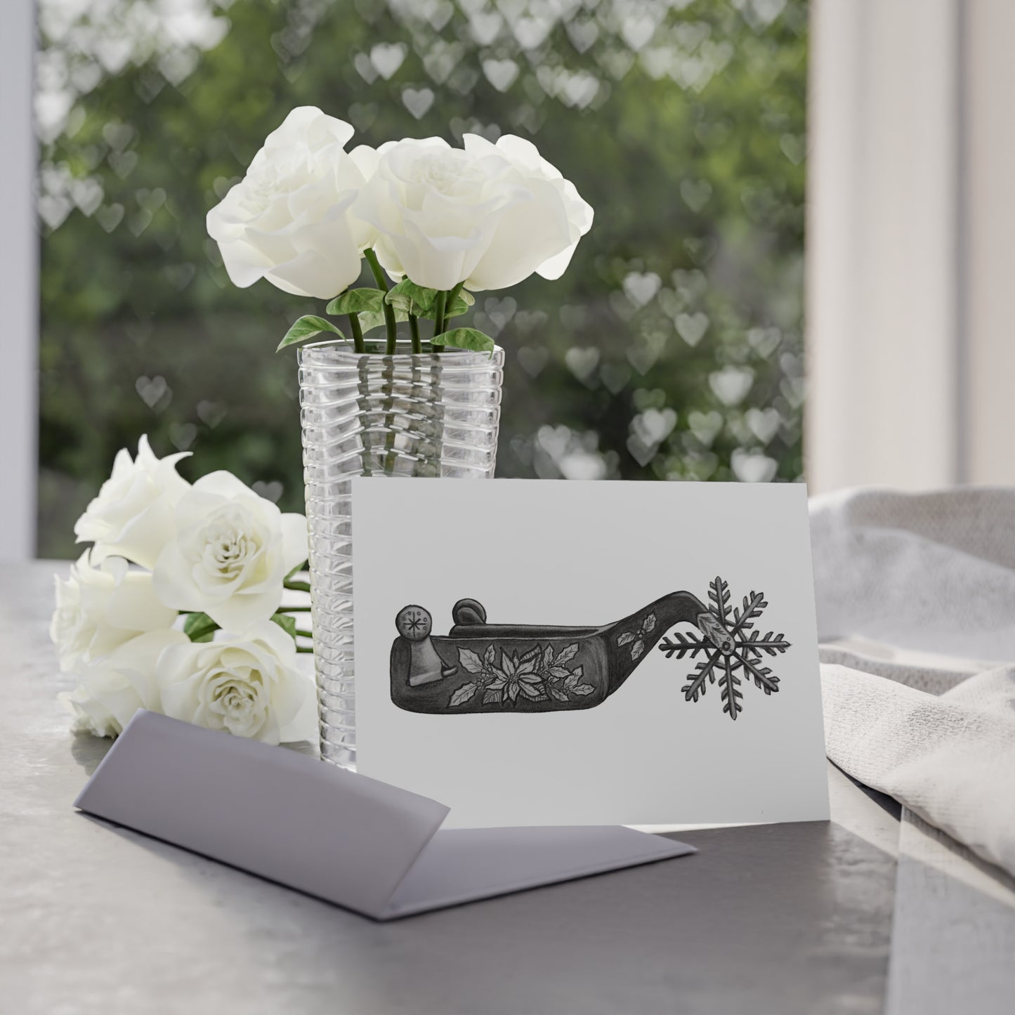 Cowboy Christmas Holiday Card - Two-sided Print