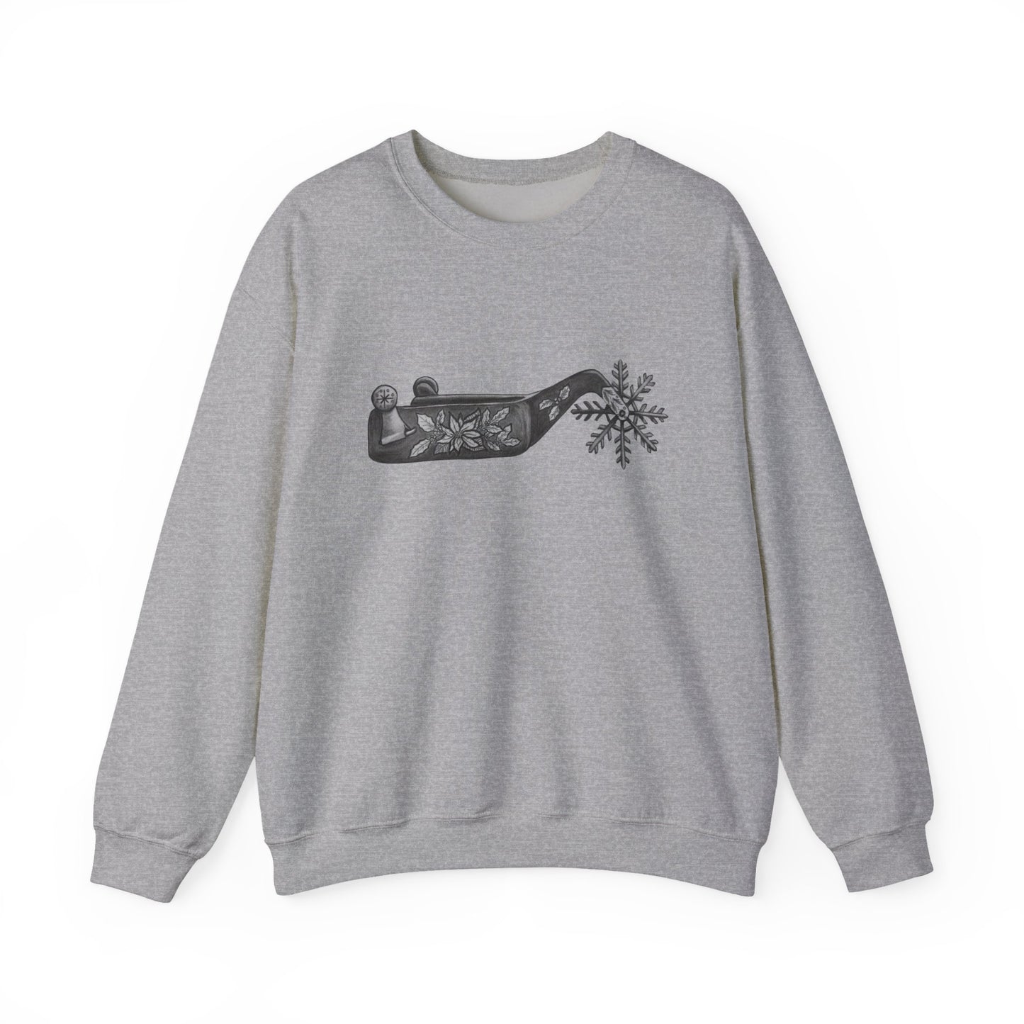 Cowboy Christmas Crewneck Sweatshirt - Cozy Design for Holiday Cheer