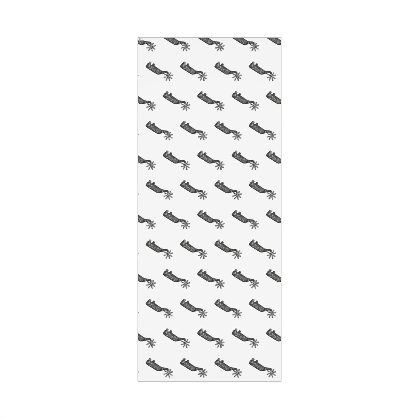 Cowboy Christmas White Wrapping Paper