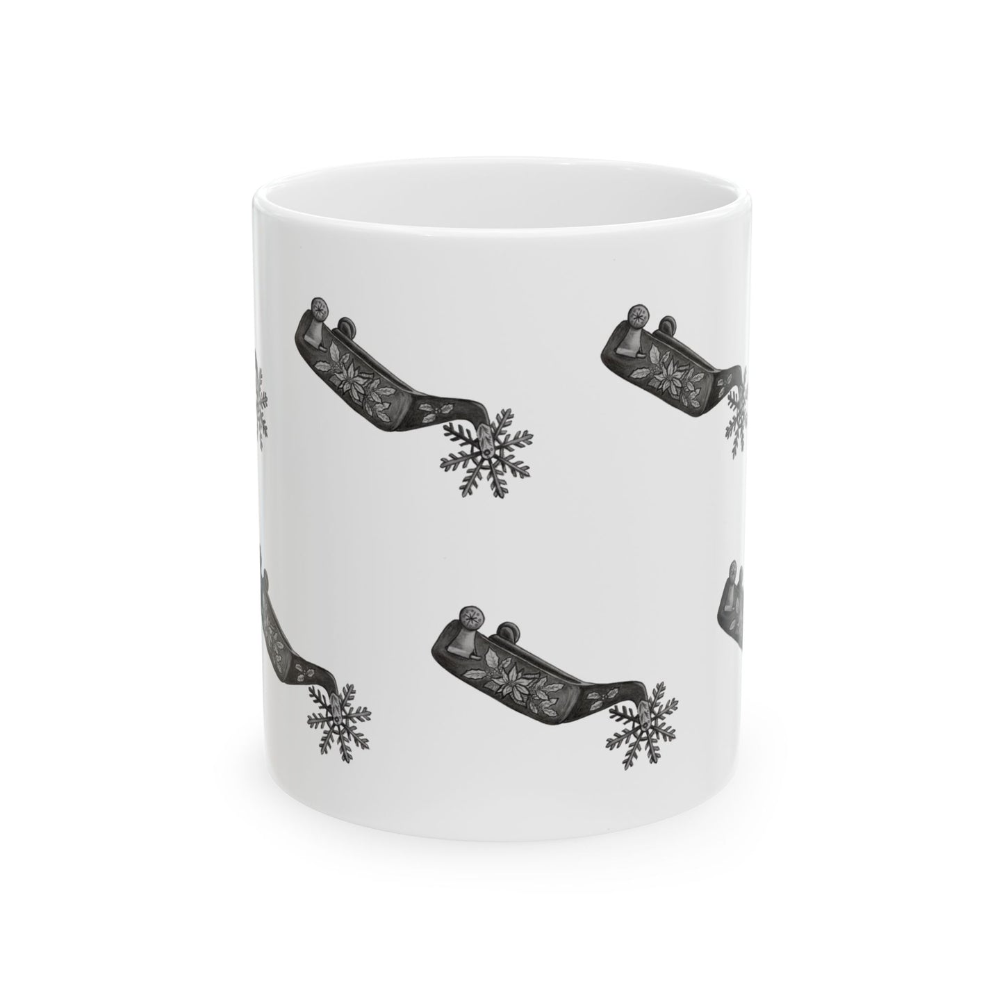 Cowboy Christmas Ceramic Mug , 11oz & 15oz