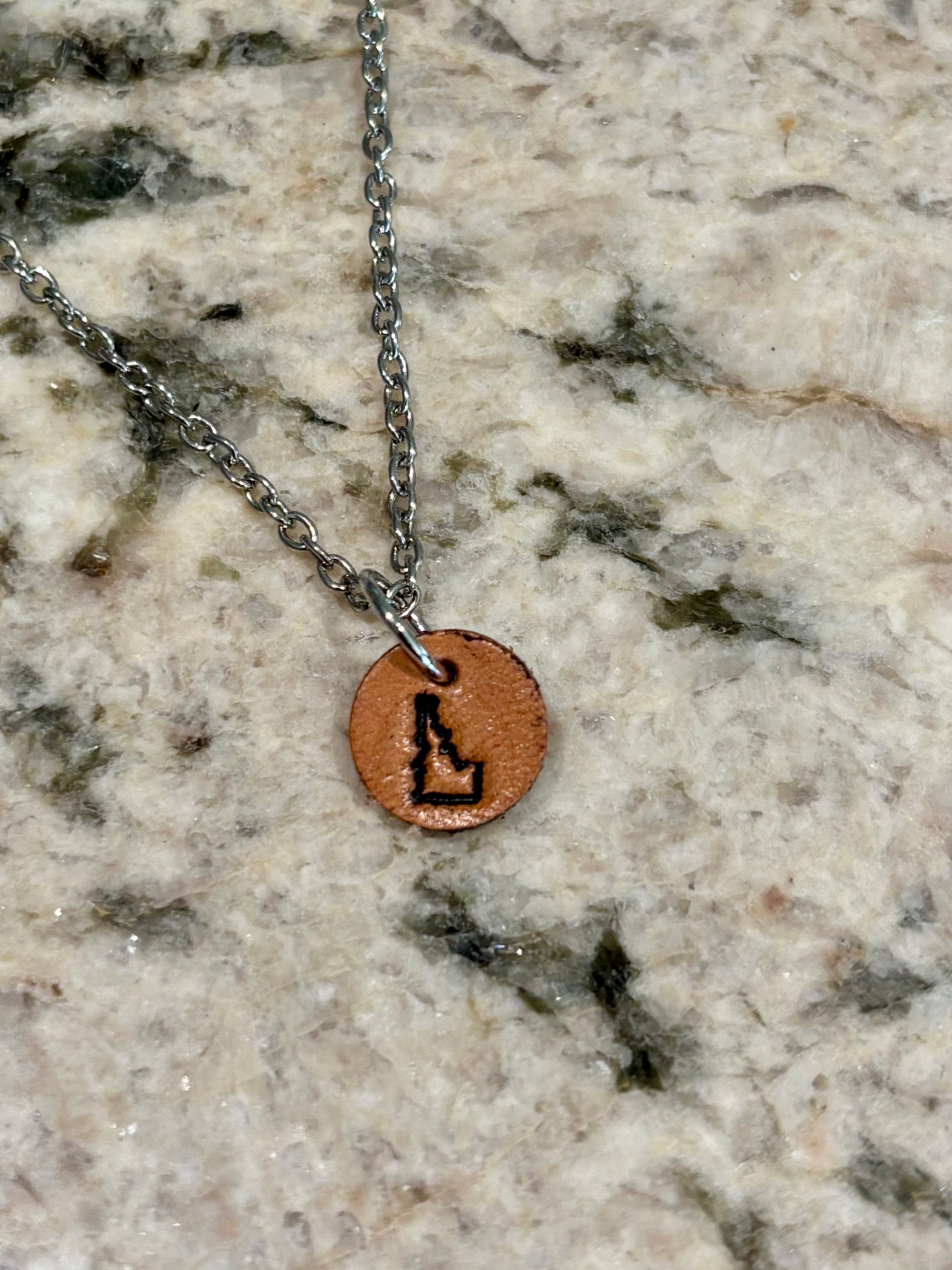 Leather Charm Necklace