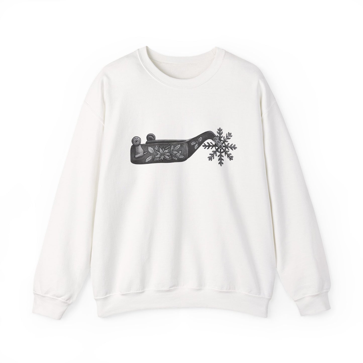 Cowboy Christmas Crewneck Sweatshirt - Cozy Design for Holiday Cheer