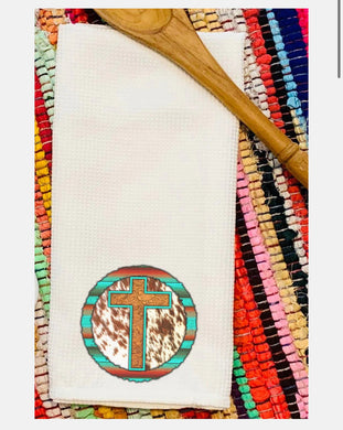 PREORDER- Serape Cross Towel