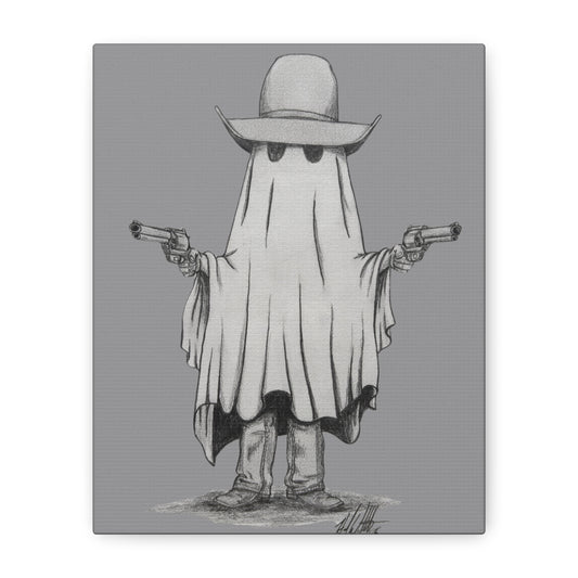 Outlaw Phantom Canvas Art, Western Decor, Unique Wall Art, Home Decoration, Gift for Cowpoke Fans