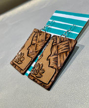 Load image into Gallery viewer, Tooled Leather Idaho Earrings