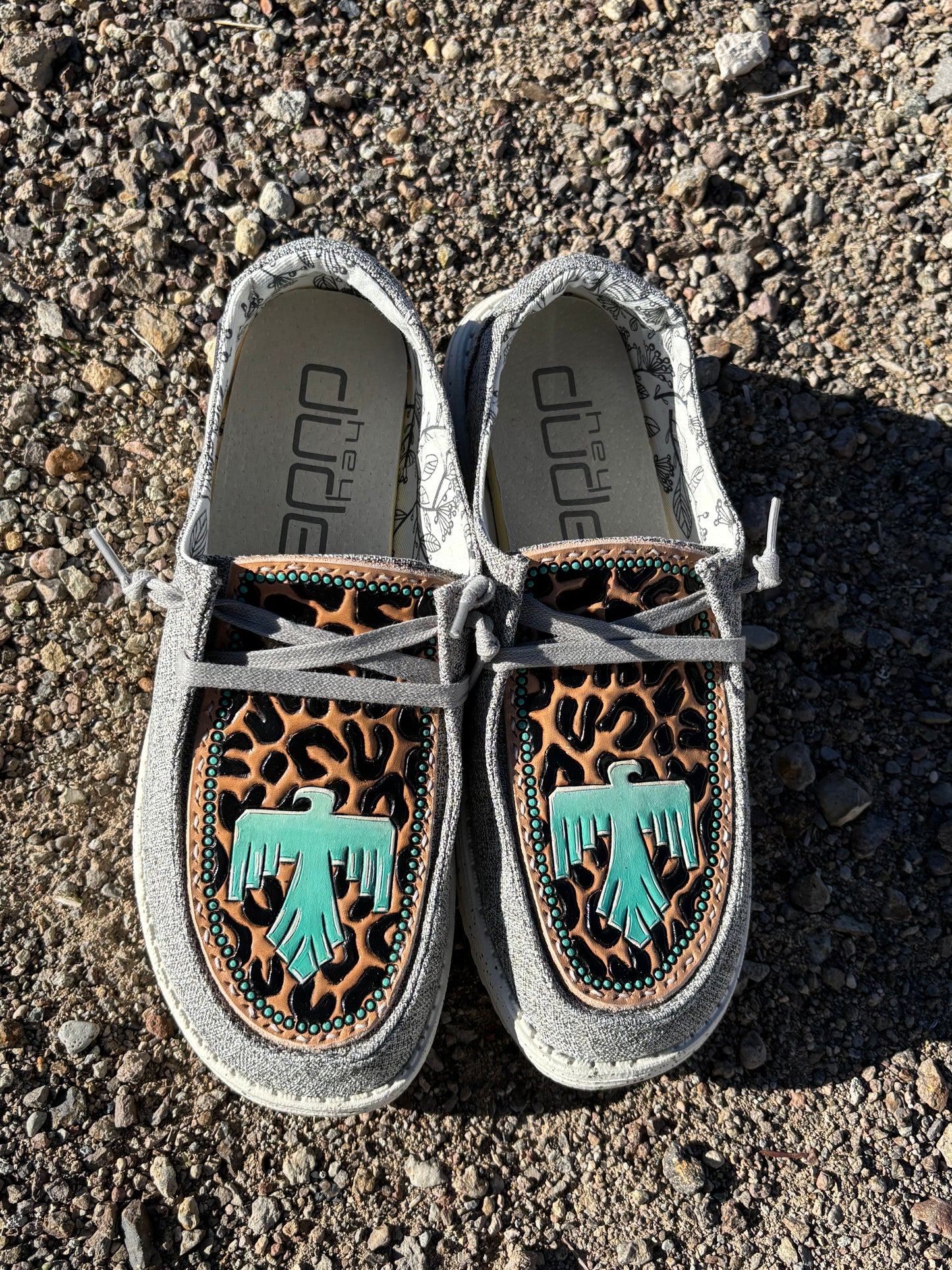 CUSTOM Tooled Hey Dude Shoes