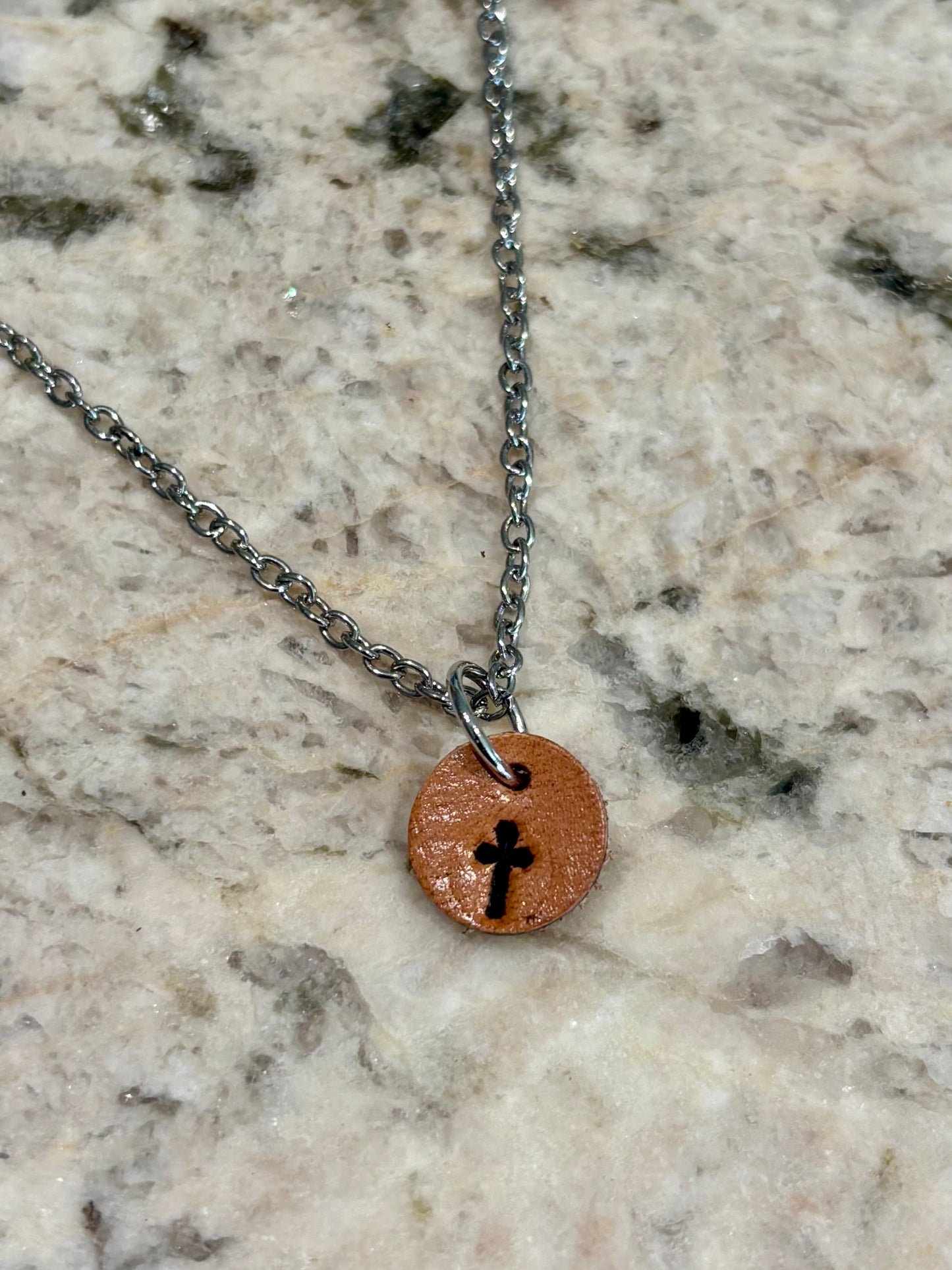 Leather Charm Necklace