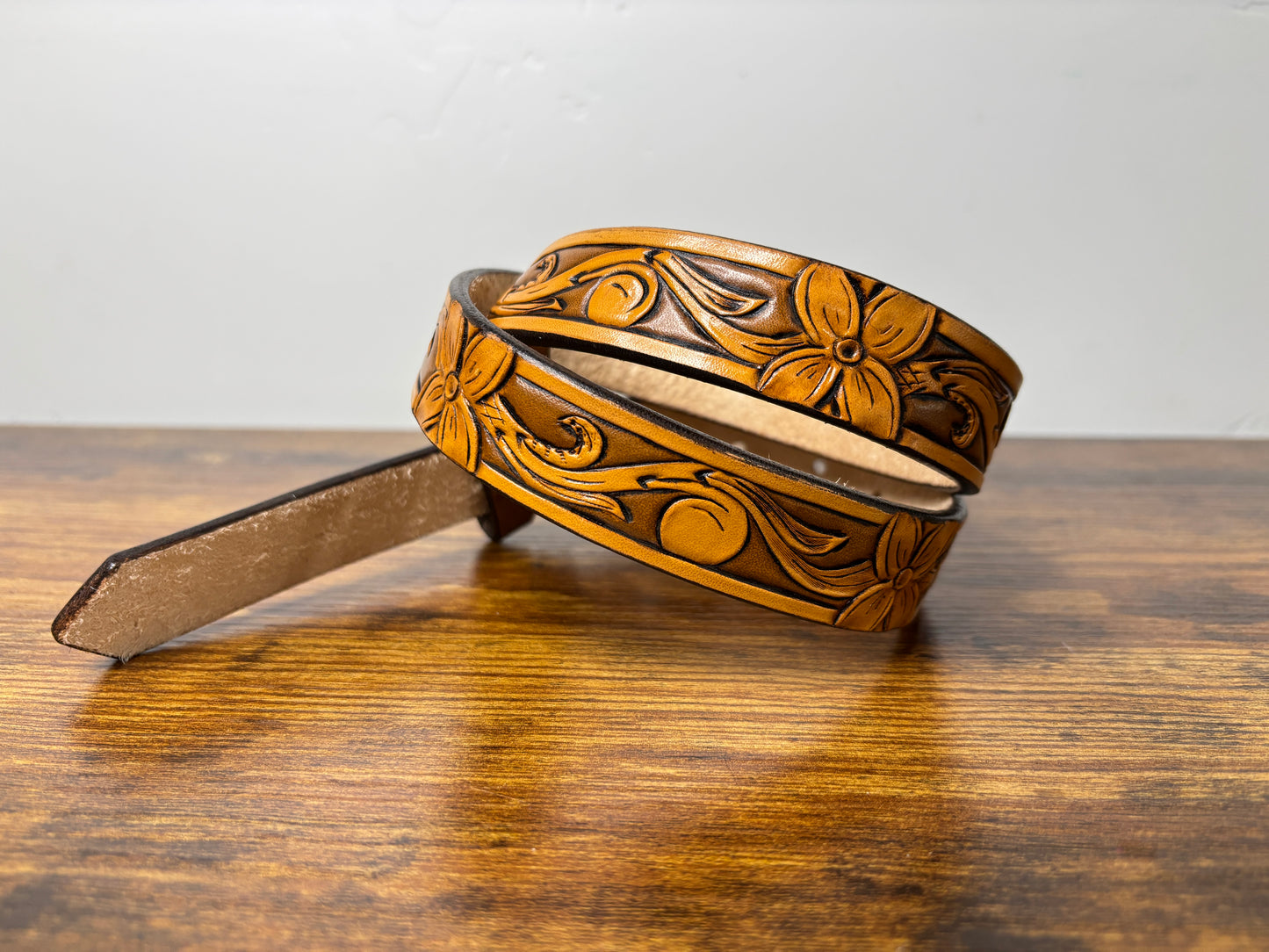 CUSTOM kids tooled belt