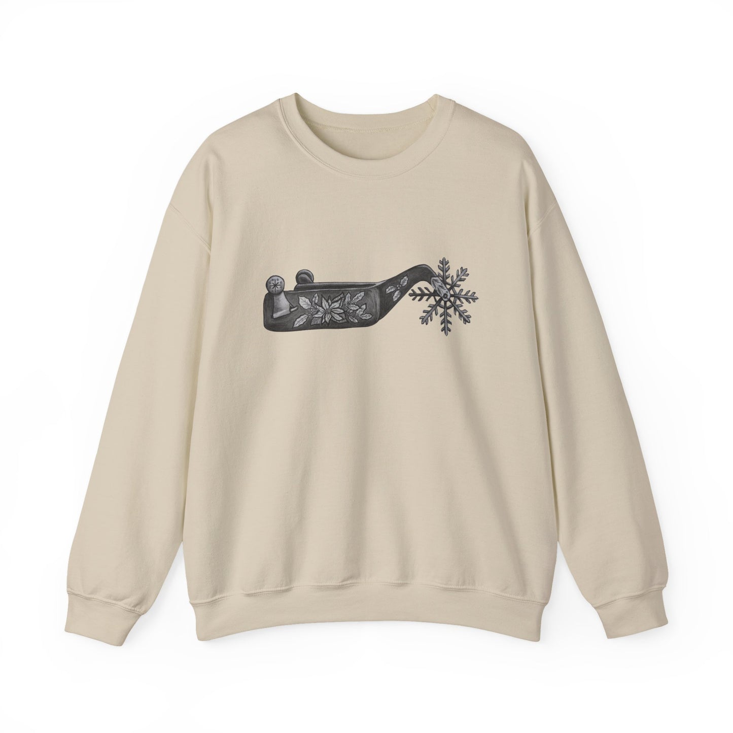 Cowboy Christmas Crewneck Sweatshirt - Cozy Design for Holiday Cheer