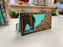 Load image into Gallery viewer, Custom tooled card holder