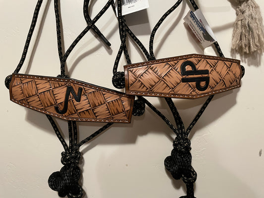 CUSTOM Tooled Noseband Halter