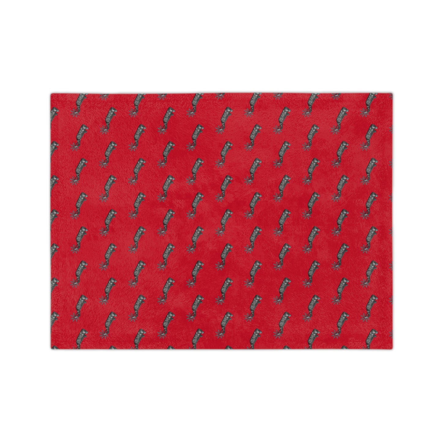 Cowboy Christmas Cozy Velveteen Microfiber Blanket