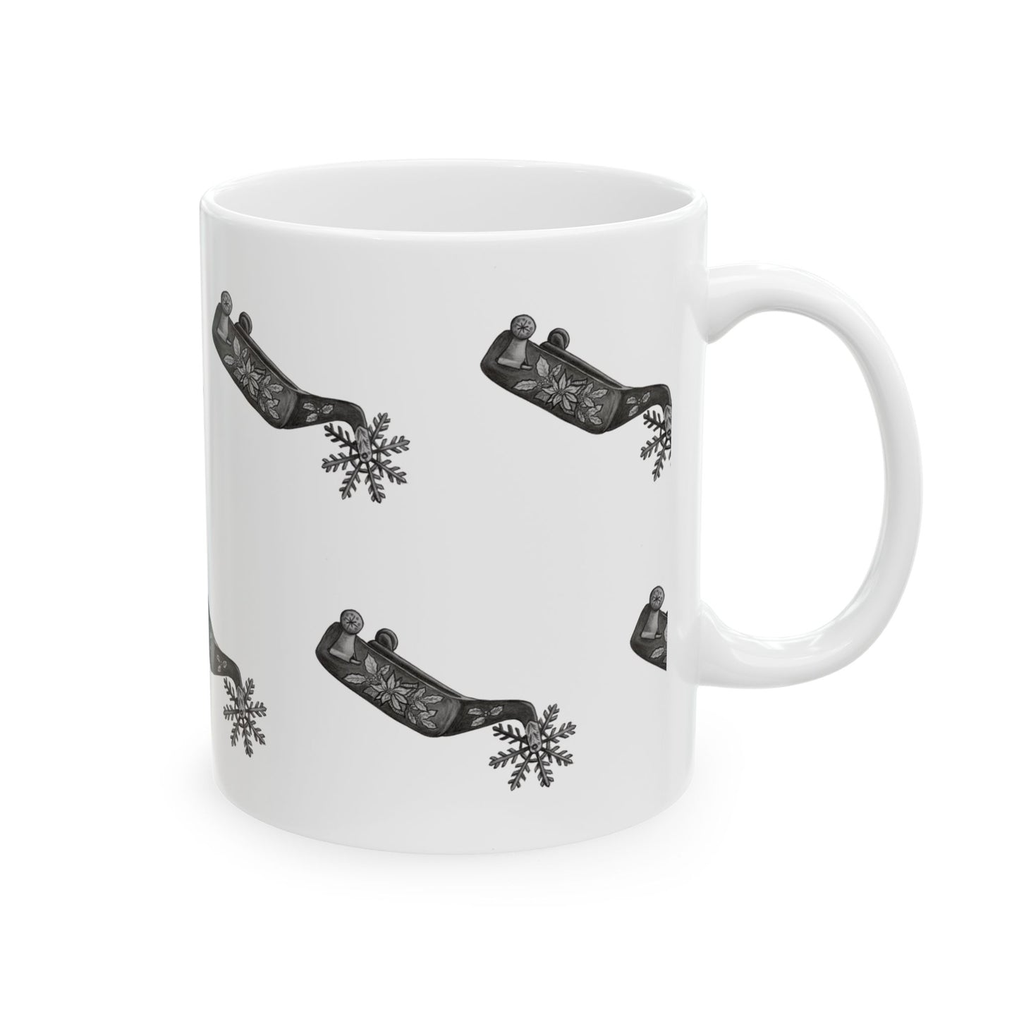 Cowboy Christmas Ceramic Mug , 11oz & 15oz