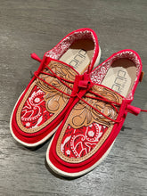 Load image into Gallery viewer, CUSTOM Tooled Hey Dude Shoes