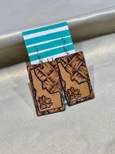 Load image into Gallery viewer, Tooled Leather Idaho Earrings