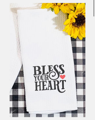 PREORDER- Bless Your heart Tea Towel