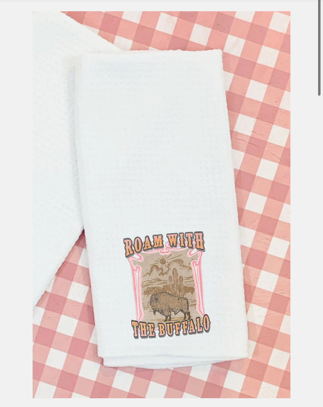 PREORDER- Buffalo Tea Towel