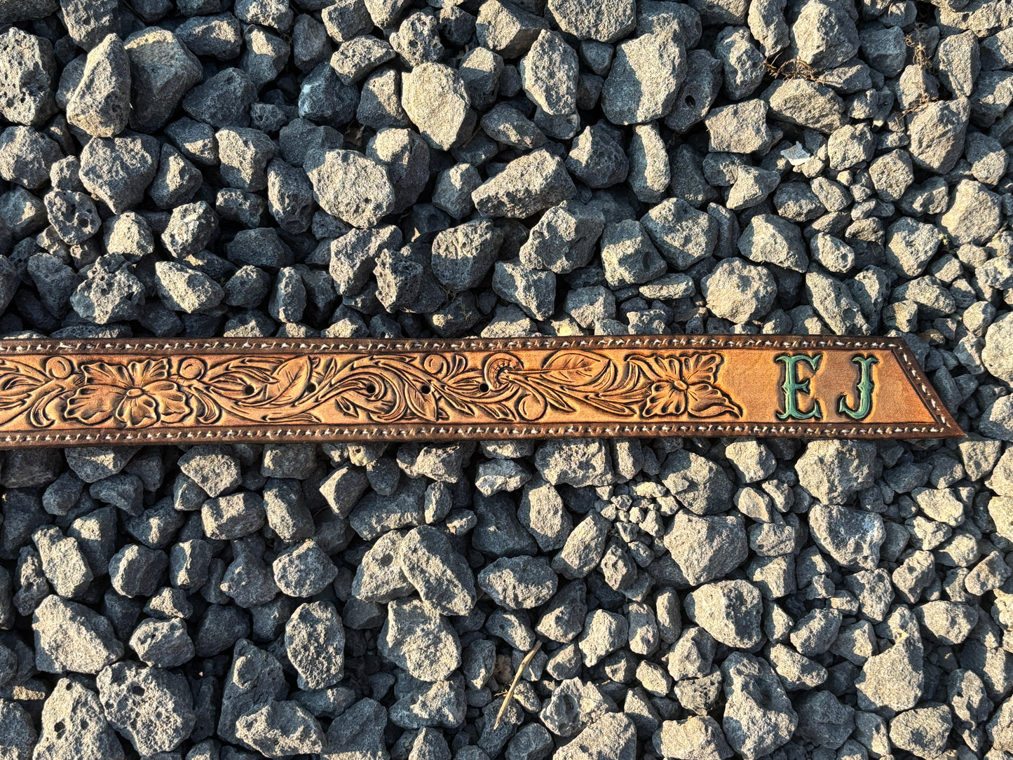 CUSTOM Tooled Leather Belt