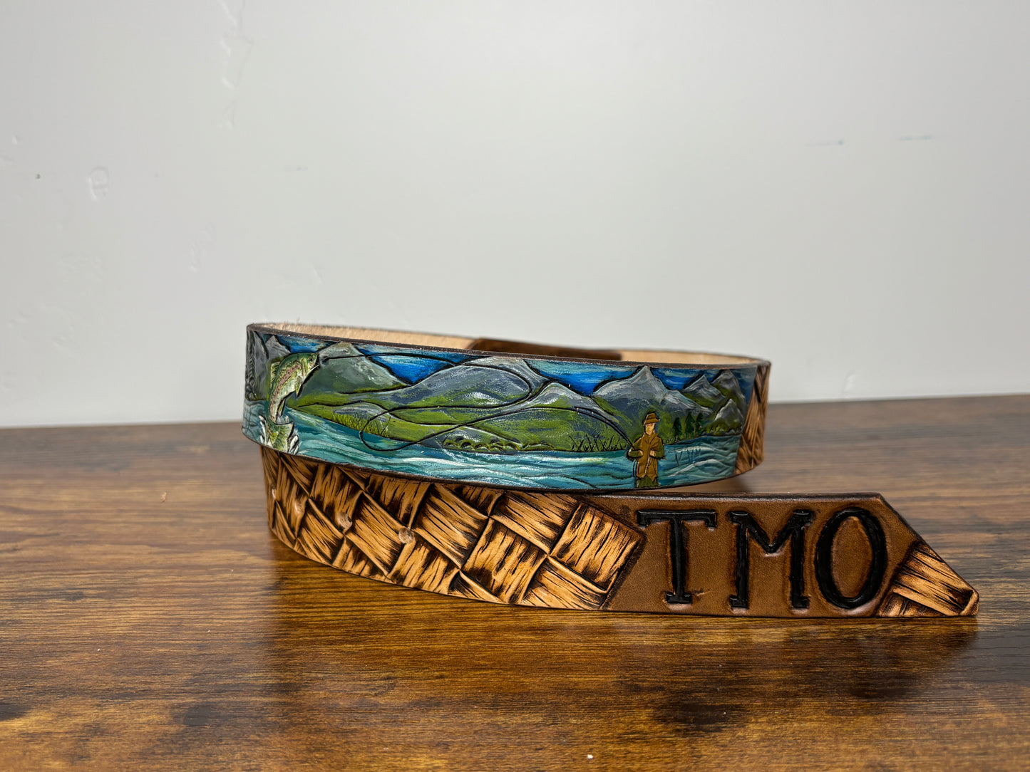 CUSTOM Tooled Leather Belt