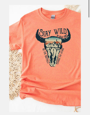 PREORDER - Stay Wild Skull tee