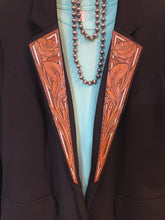 Load image into Gallery viewer, CUSTOM Tooled leather women’s blazer