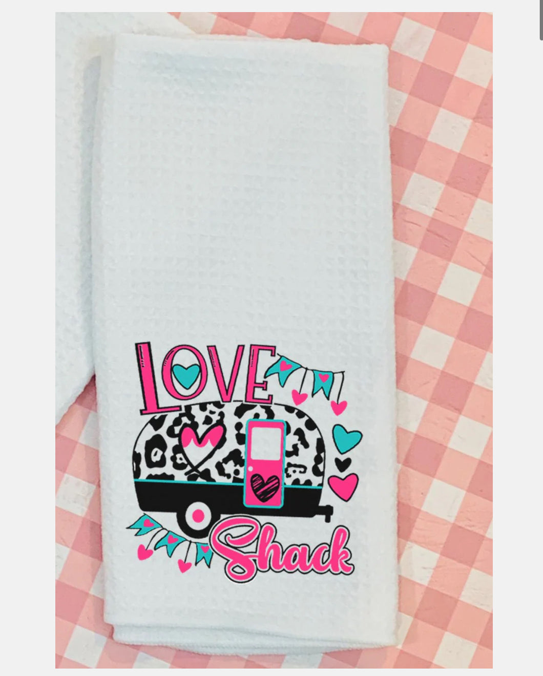 PREORDER- Love Shack Tea Towel