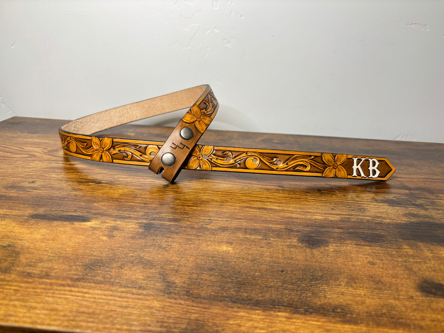 CUSTOM kids tooled belt
