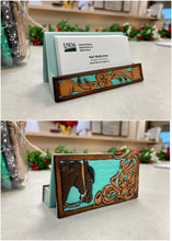 Load image into Gallery viewer, Custom tooled card holder