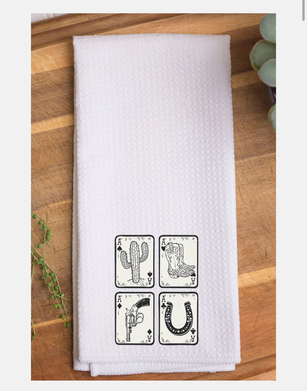 PREORDER- 4 Aces Tea Towel