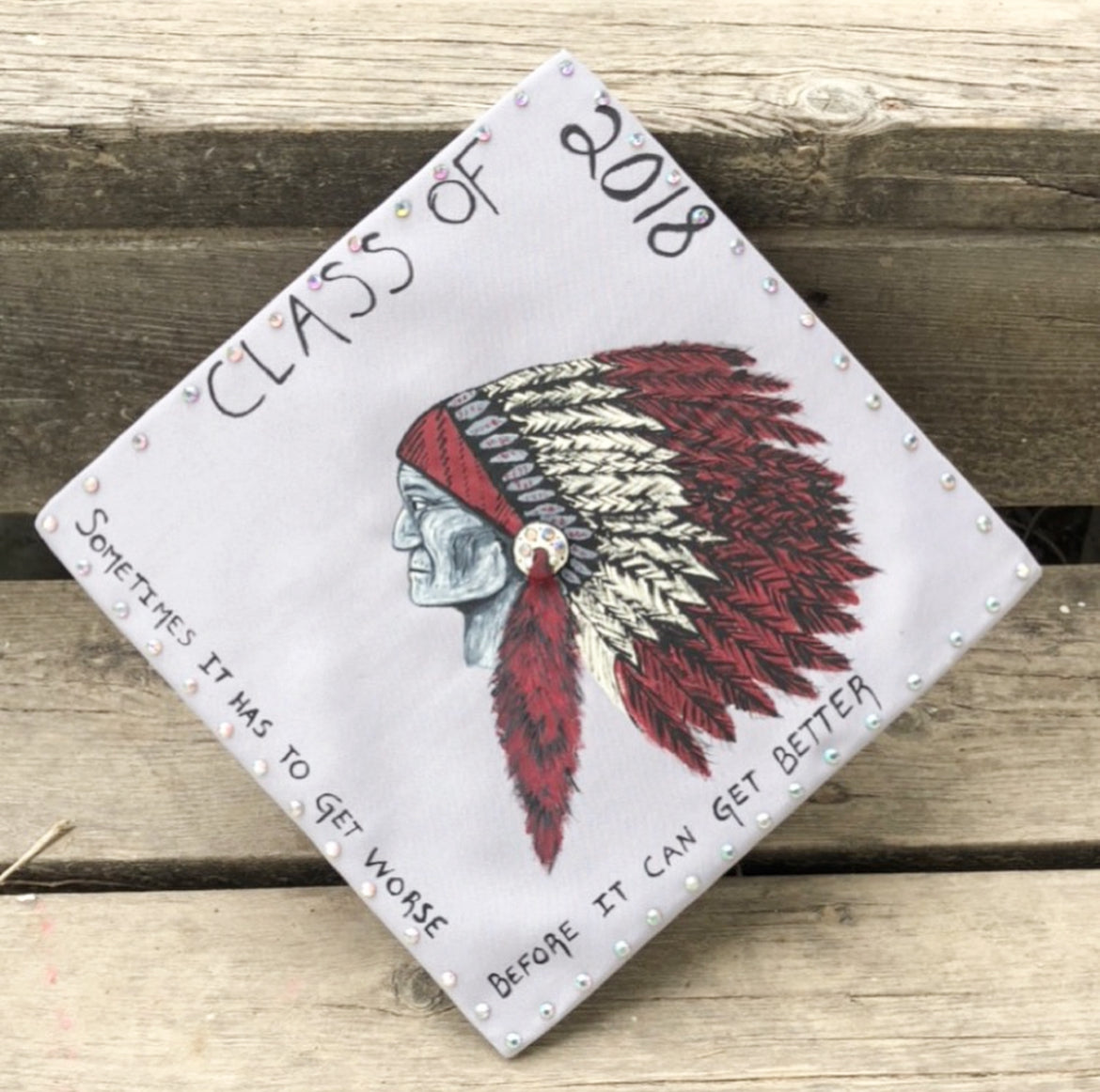 Custom Painted Graduation Cap