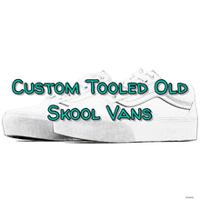 Load image into Gallery viewer, Custom Tooled Old Skool Vans (Women’s)