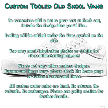 Load image into Gallery viewer, Custom Tooled Old Skool Vans (Women’s)