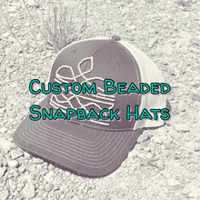 Load image into Gallery viewer, Custom Beaded Snapback Hat