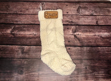 Load image into Gallery viewer, CUSTOM Tooled Patch Christmas Stocking