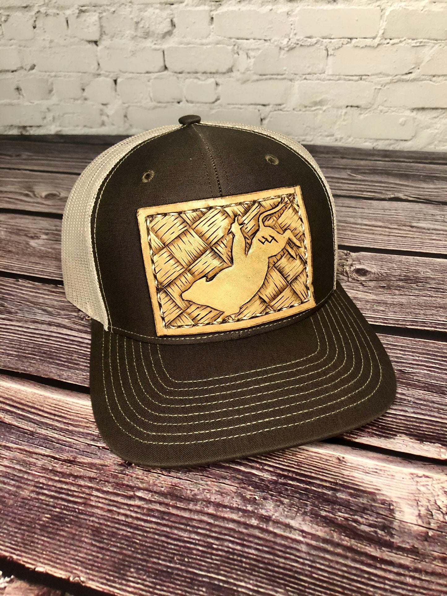 CUSTOM Adult Tooled Leather Snapback