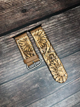 Load image into Gallery viewer, CUSTOM Tooled Leather Apple &amp; Samsung Watch Bands