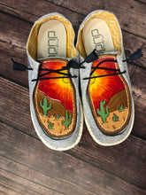 Load image into Gallery viewer, CUSTOM Tooled Hey Dude Shoes