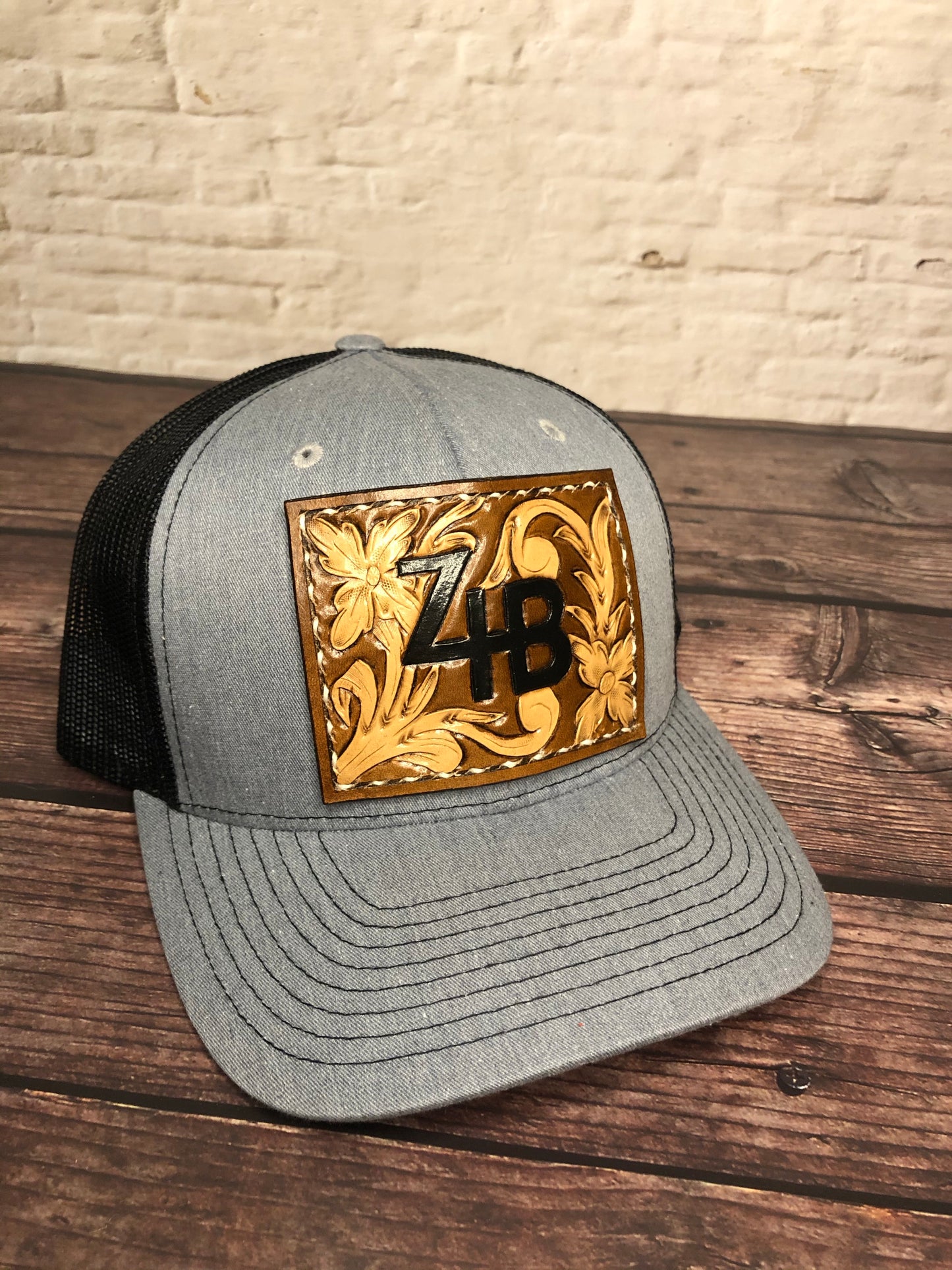 CUSTOM Adult Tooled Leather Snapback