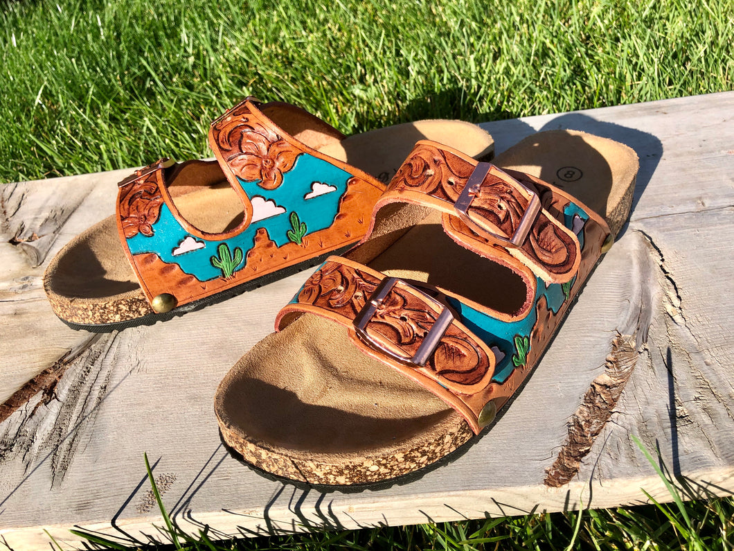 CUSTOM Tooled Sandals