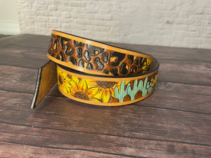 CUSTOM Tooled Leather Belt