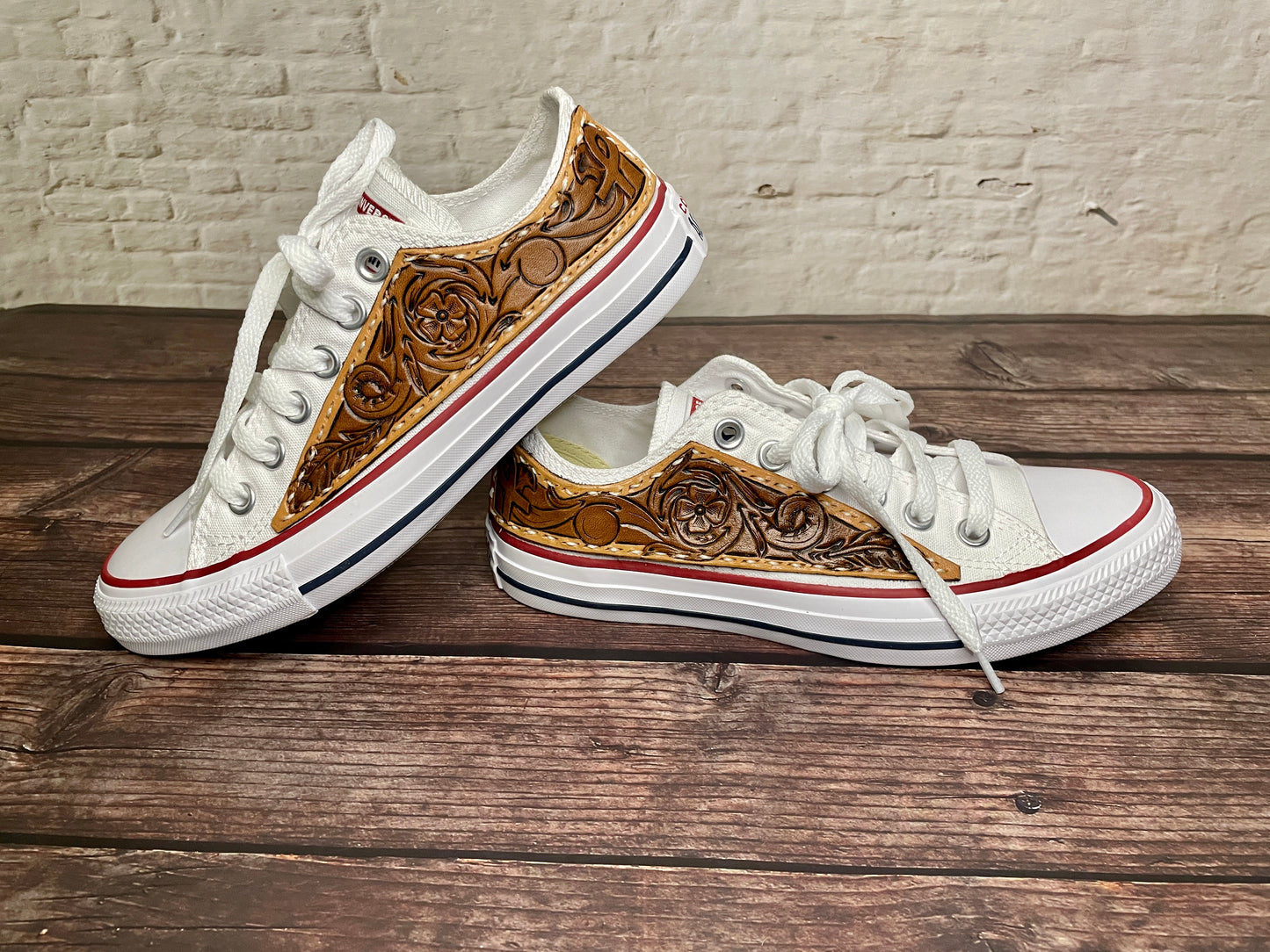 CUSTOM Tooled Low Top Converse