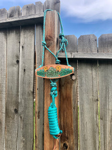 CUSTOM Tooled Noseband Halter