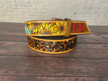 Load image into Gallery viewer, CUSTOM Tooled Leather Belt