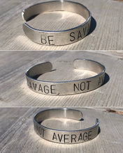 Load image into Gallery viewer, CUSTOM Stamped cuff bracelet