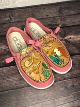 Load image into Gallery viewer, CUSTOM Tooled Hey Dude Shoes