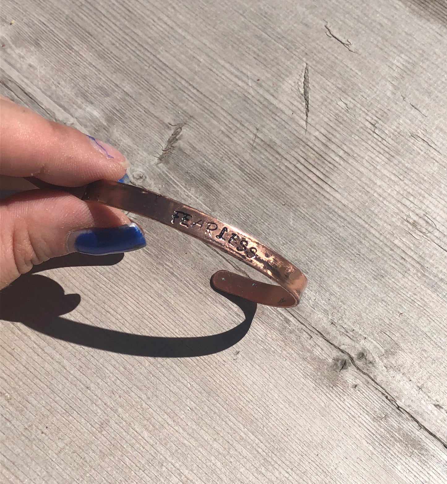 CUSTOM Stamped cuff bracelet